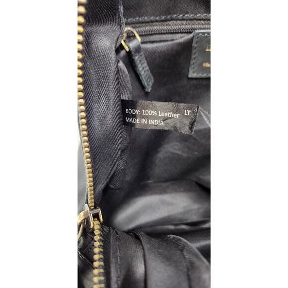 Margot 100% Genuine Leather Black Backpack, Zipper Closure, Various Compartments main image 4